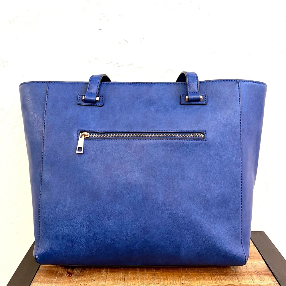 Sole Society Blue Laptop Tote NEW - Picture 4 of 9